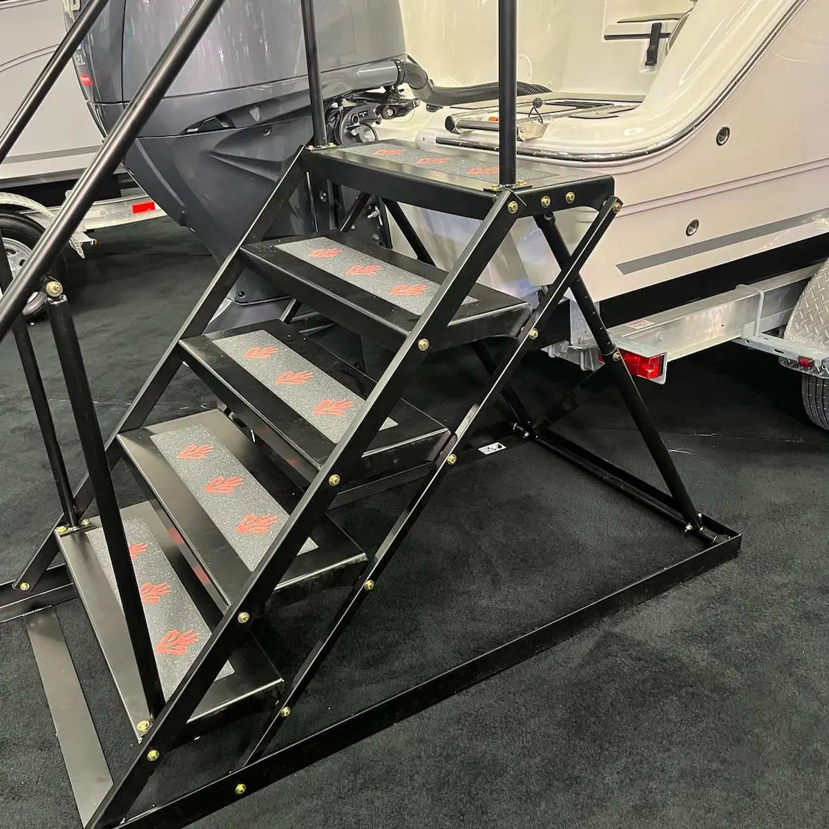 Trade Show - Custom Height Folding Access Stairs