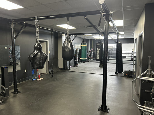 Boxing Gym Rack - Up to 12 stations - In house designed - Drawing Only